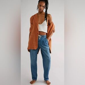 NWT Free People Luna Denim Pull On Sz S
